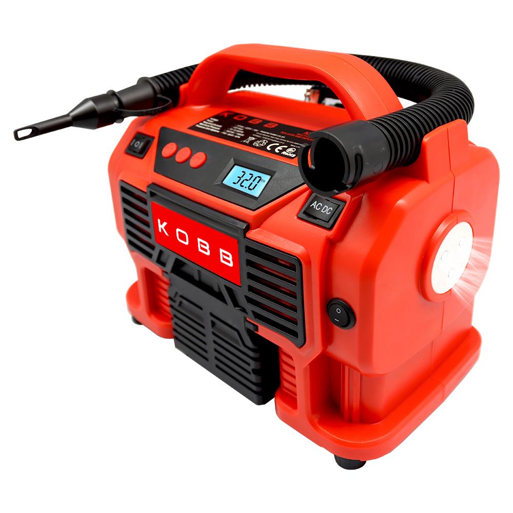 KOBB KB300 12Volt/220Volt 160 PSI Dijital Basınç Göstergeli Lastik & Yatak Şişirme Pompası - Onivias