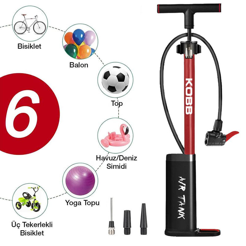 KOBB KB3256D 87 PSI Rəqəmsal Təzyiq Ölçerli Portativ Əl Pompası 