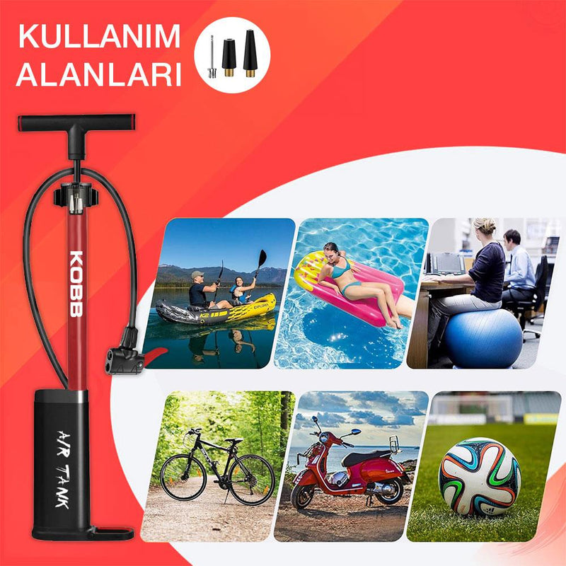 KOBB KB3256D 87 PSI Rəqəmsal Təzyiq Ölçerli Portativ Əl Pompası 