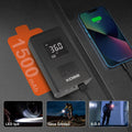 KOBB KB425 12V/Şarjlı Li - ion 150 PSI Dijital Göstergeli Akıllı Lastik Şişirme Pompası+ Powerbank + SOS + Led - Onivias
