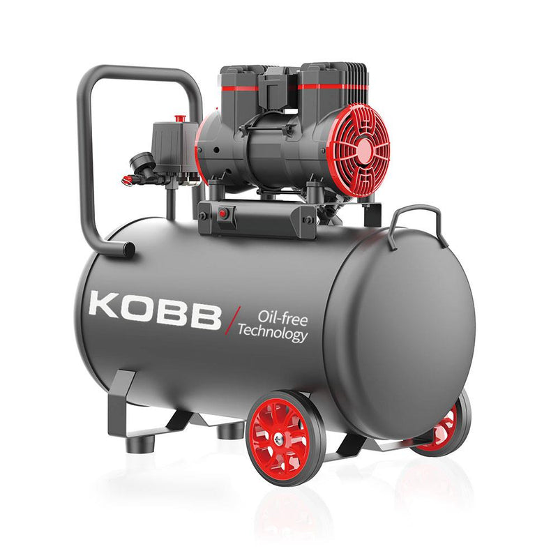 KOBB KBK50S 2.0HP 50Lt 8Bar Yağsız Səssiz Portativ Hava Kompressoru
