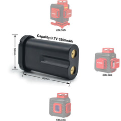 KOBB KBL01 3.7Volt/5200mAh Li - ion Lazer Hizalama Yedek Aküsü - Onivias