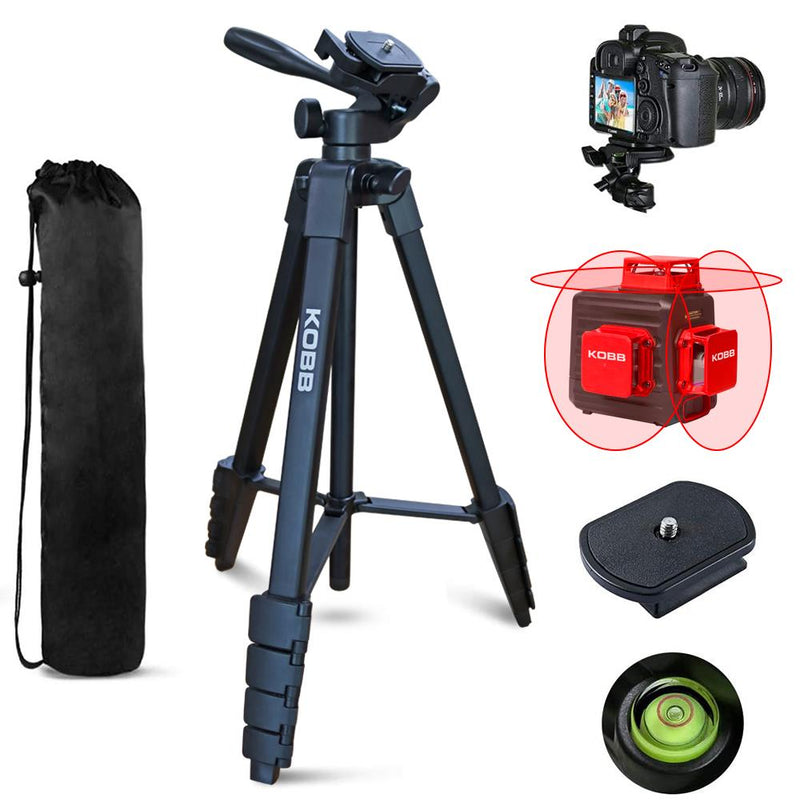 KOBB KBL16T 160CM Peşəkar Alüminium Lazer Tripod, Ruh səviyyəsi ilə
