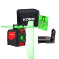 KOBB KBL30G 25 Metre Profesyonel Yatay 360° ve Dikey Otomatik Hizalamalı Yeşil Çapraz Çizgi Lazer Distomat - Onivias
