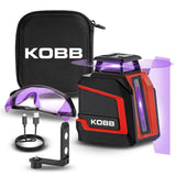KOBB KBL30P 3.7V Li-ion Yatay 360° ve Dikey Otomatik Hizalamalı Mor Işık Profesyonel Çizgi Lazer - görsel 2