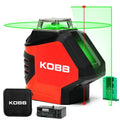 KOBB KBL88G 25M Profesyonel Yatay 360° ve Dikey Otomatik Hizalamalı Nokta Şakül ve Yeşil Çapraz Çizgi Lazer Distomat - Onivias