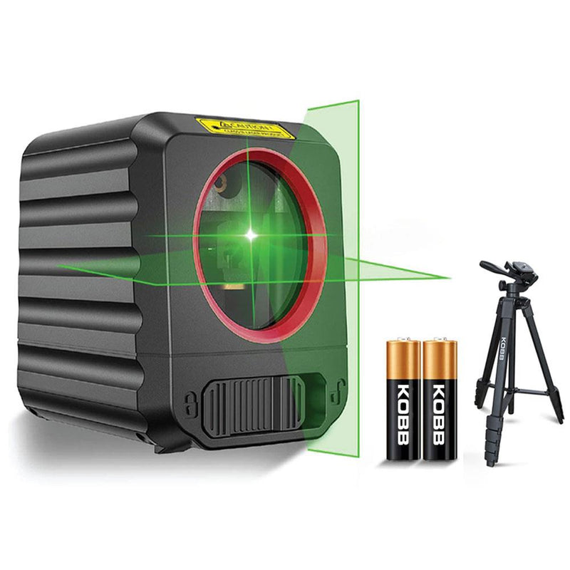 KOBB KBL90GTP 30 Metr Professional Üfüqi və Şaquli Avtomatik Hizalama Yaşıl Çapraz Xətt Lazer Distomat + Tripod