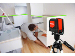 KOBB KBL91GTP 30 Metre Profesyonel Yatay ve Dikey Otomatik Hizalamalı Yeşil Çapraz Çizgi Lazer Distomat + Tripod - Onivias