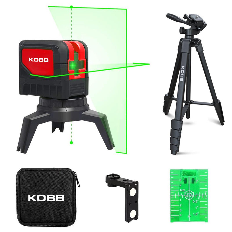 KOBB KBL92GTP 30M Professional Üfüqi və Şaquli Avtomatik Hizalama Yaşıl Çapraz Xətt Lazeri, Nöqtəli Plumb Lazer Distomat