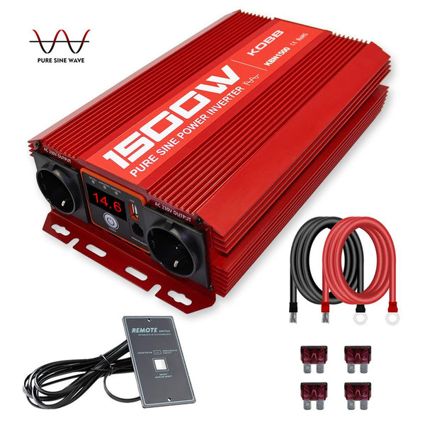 KOBB KBN1500 12V/220V 1500Watt Tam Sinüs Dönüştürücü İnvertör - Onivias