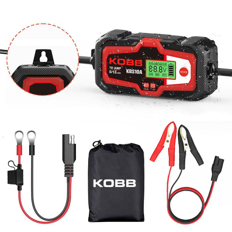 KOBB KBS10A 6/12V 200A Rəqəmsal Batareya Doldurma Cihazı / Batareyaya Baxım / Desulfator və Enerji Təchizatı