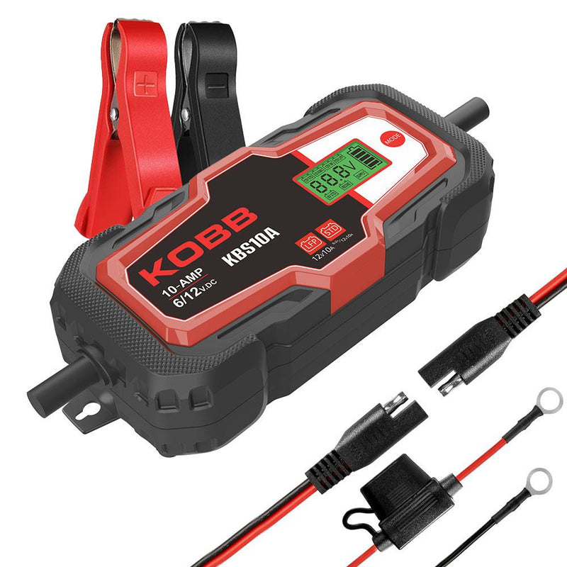 KOBB KBS10A 6/12V 200A Rəqəmsal Batareya Doldurma Cihazı / Batareyaya Baxım / Desulfator və Enerji Təchizatı