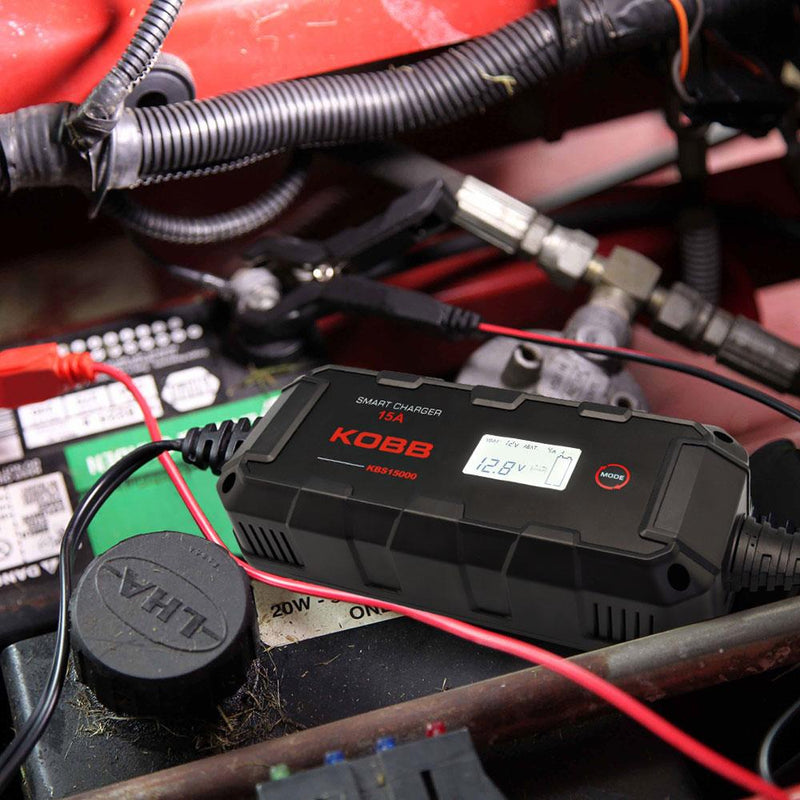 KOBB KBS15000 6V/12V/24V 300A Ağıllı Rəqəmsal Batareya Doldurma Cihazı və Batareyaya Baxım/Desulfator