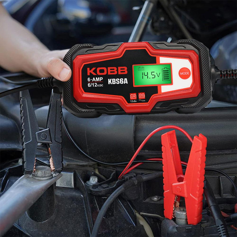 KOBB KBS6A 6/12V 150A Rəqəmsal Batareya Doldurma Cihazı / Batareyaya Baxım / Desulfator və Enerji Təchizatı