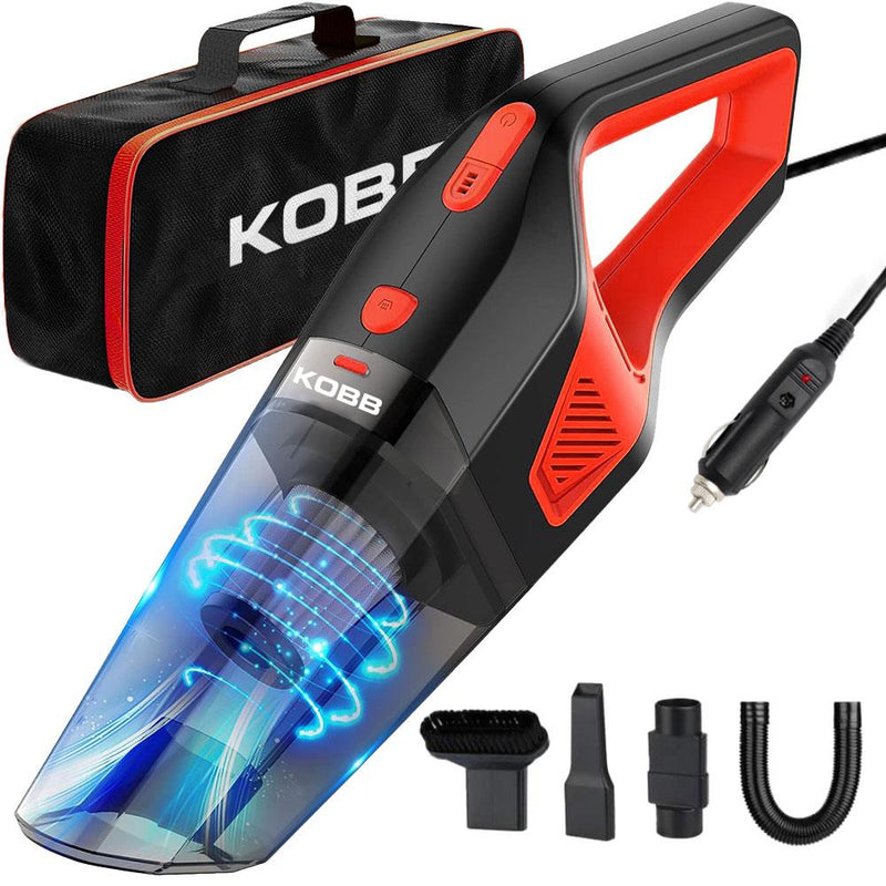KOBB KBV12 12Volt/120Vt avtomobil tozsoranı + 5 parça aksesuar dəsti + daşıma çantası