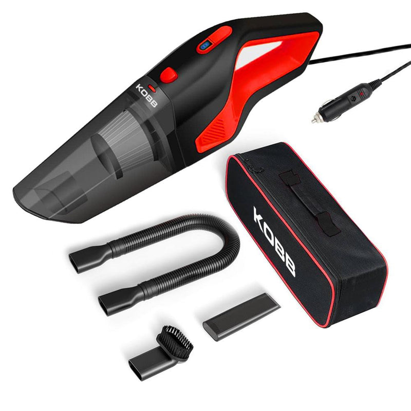 KOBB KBV12 12Volt/120Vt avtomobil tozsoranı + 5 parça aksesuar dəsti + daşıma çantası