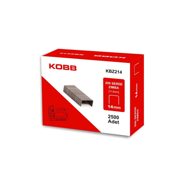 KOBB KBZ214 14mm 2500 Adet 200 Serisi Ağır Hizmet Tipi Zımba Teli - Onivias