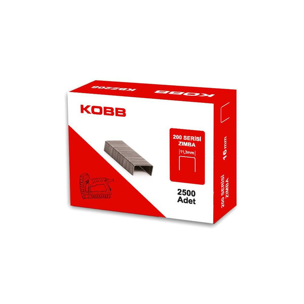 KOBB KBZ216 16mm 2500 Adet 200 Serisi Ağır Hizmet Tipi Zımba Teli - Onivias