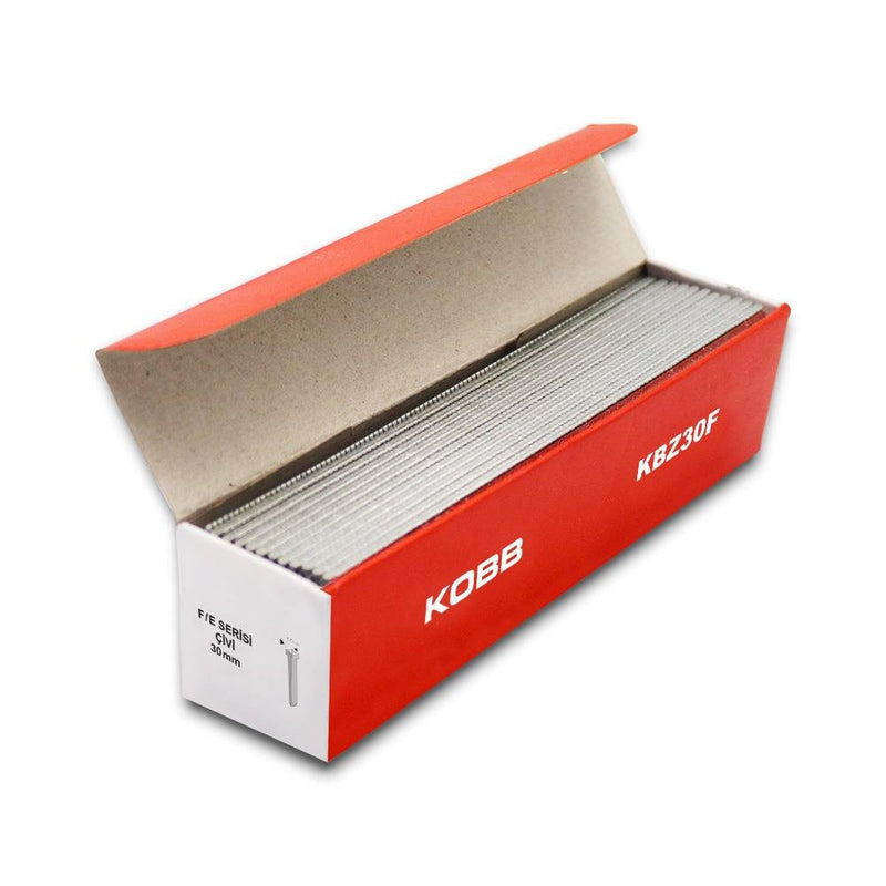 KOBB KBZ30F 30mm 2500 Parça F/E/J/8 Seriyası Ağır Kəsilmiş Baş Dırnaqları 