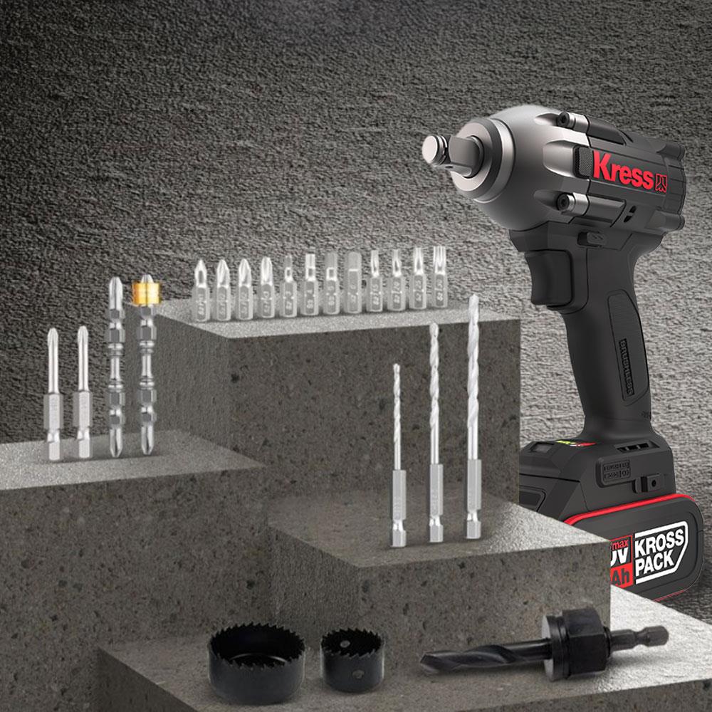 Kress KA1500 26 Parça Profesyonel Delme/Vidalama/Panç Seti - Onivias