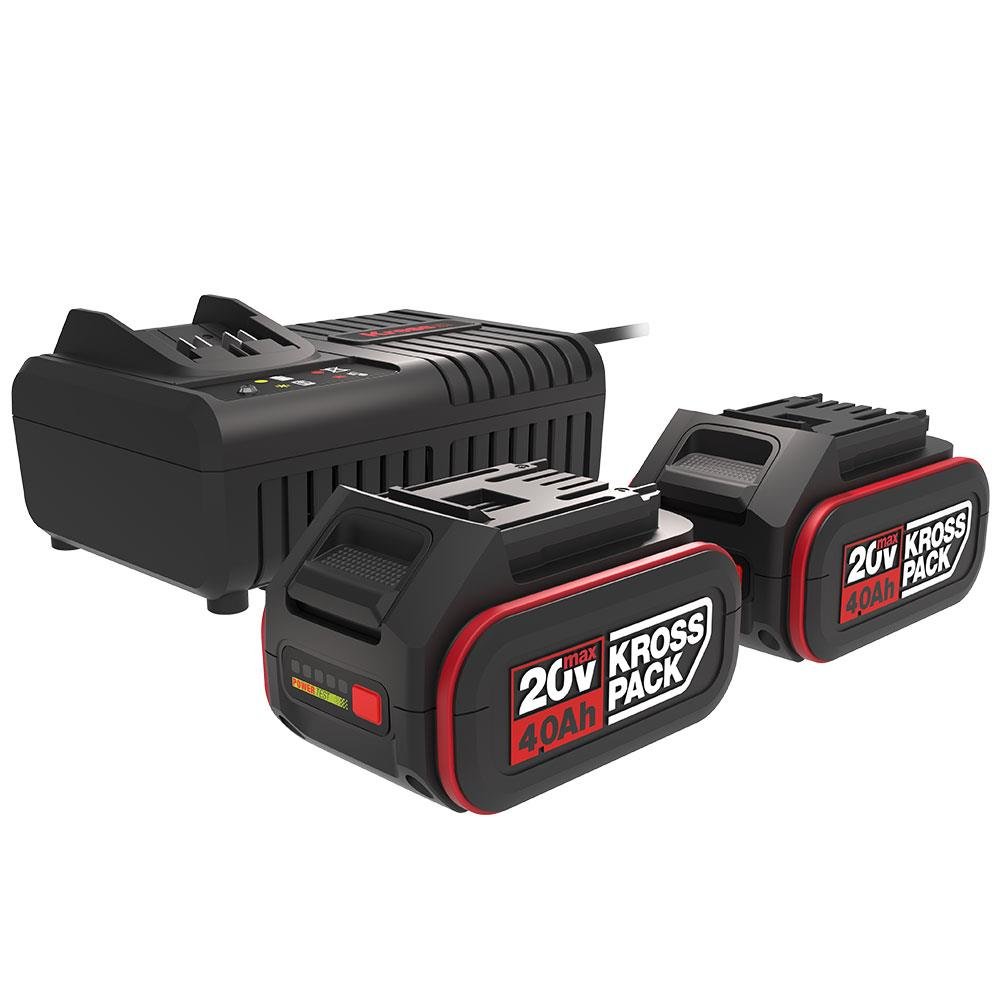Kress KAD21 20Volt 4.0Ah Li - ion KrossPack 2 Adet Akü ve Akü Şarj Cihazı - Onivias
