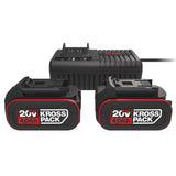 Kress KAD21 20Volt 4.0Ah Li - ion KrossPack 2 Adet Akü ve Akü Şarj Cihazı - Onivias