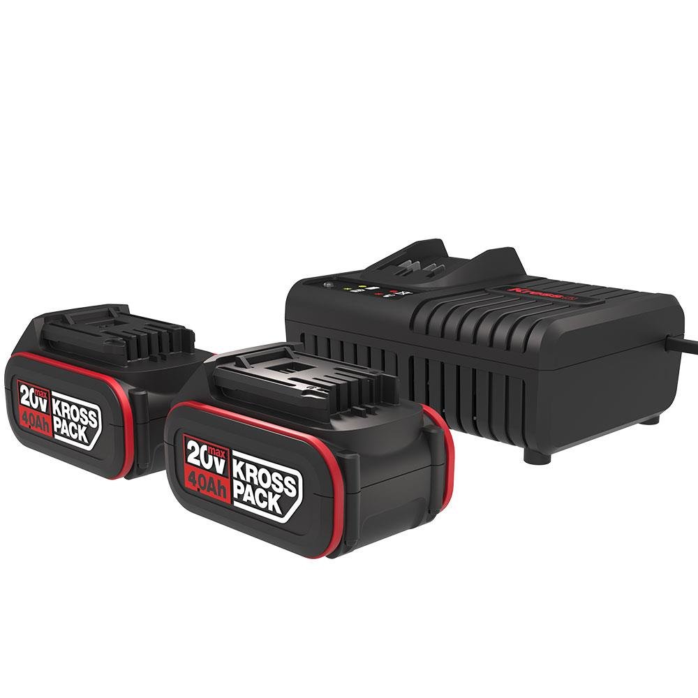 Kress KAD21 20Volt 4.0Ah Li - ion KrossPack 2 Adet Akü ve Akü Şarj Cihazı - Onivias