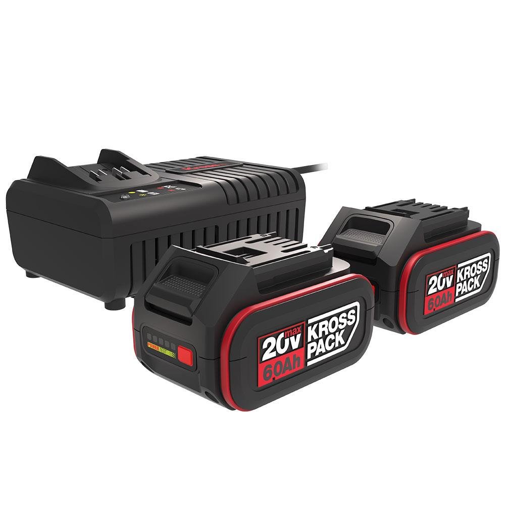 Kress KAD22 20Volt 6.0Ah Kross Pack Li - ion Çift Akü ve Akü Şarj Cihazı - Onivias
