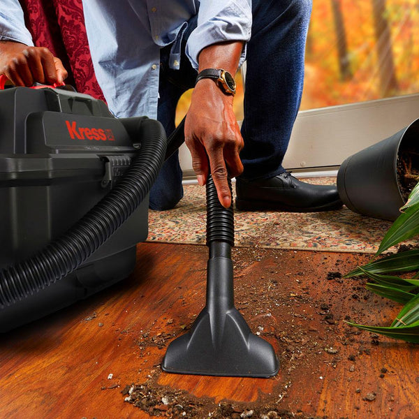 Kress KH035.9 20Volt 250W/17Kpa Flexi Esnek Hortumlu Şarjlı Islak/Kuru Süpürge & Üfleme (Akü Dahil Değildir) - Onivias