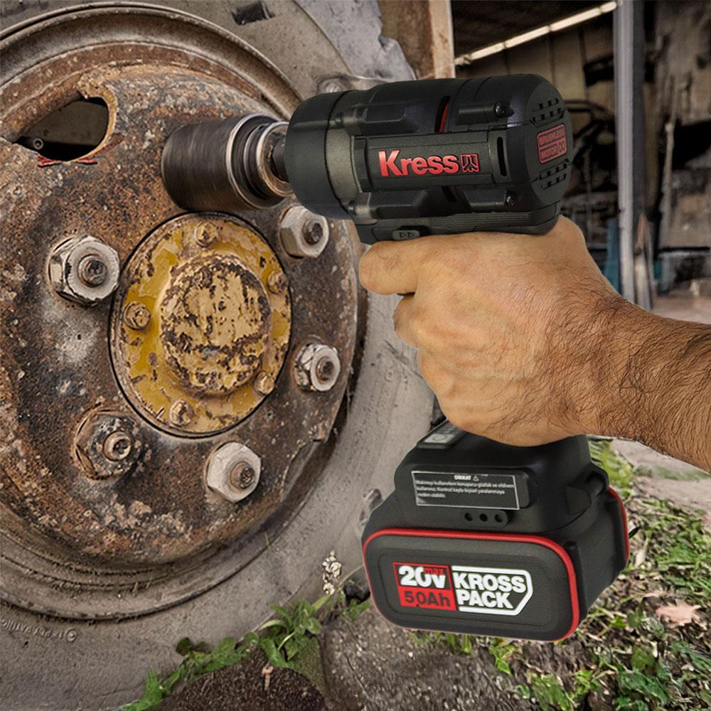 Kress KH276.91 20Volt 700/850Nm Kömürsüz Profesyonel Şarjlı Somun Sıkma (Akü Dahil Değildir) - Onivias