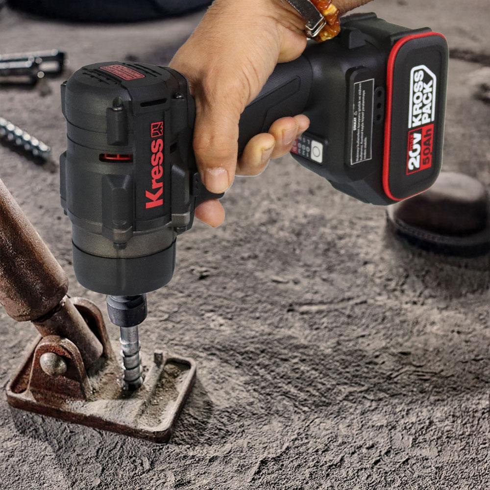 Kress KH276.91 20Volt 700/850Nm Kömürsüz Profesyonel Şarjlı Somun Sıkma (Akü Dahil Değildir) - Onivias