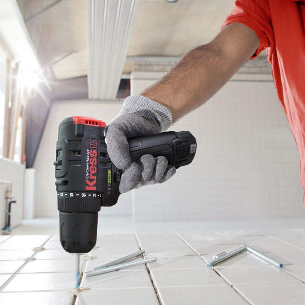 Kress KUA24 12Volt/2.0Ah Li - ion Çift Akülü Kömürsüz Profesyonel Şarjlı Matkap - Onivias