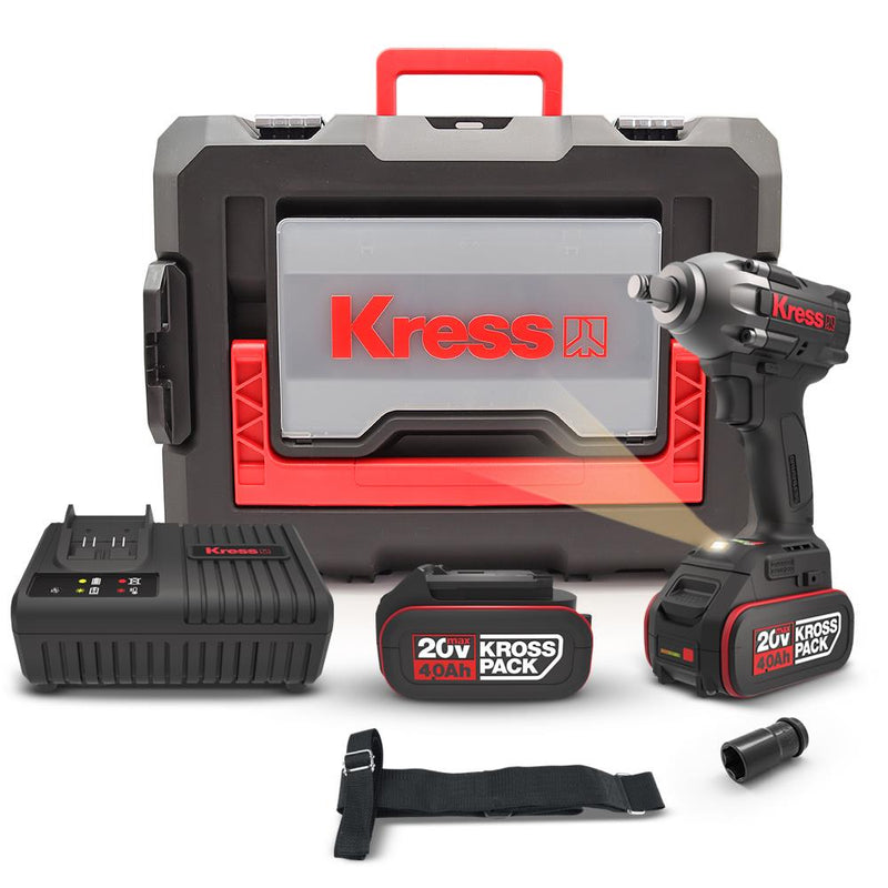 KUB30.2 20Volt/4.0Ah. Li-ion İkili Batareya 300Nm Fırçasız Professional Simsiz Zərbə Açarı