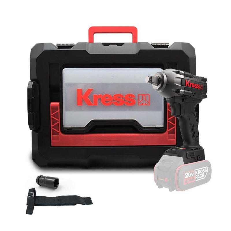 Kress KUB30.91 20Volt 300Nm Fırçasız Professional Simsiz Zərbə Açarı (Batareya Daxil deyil)