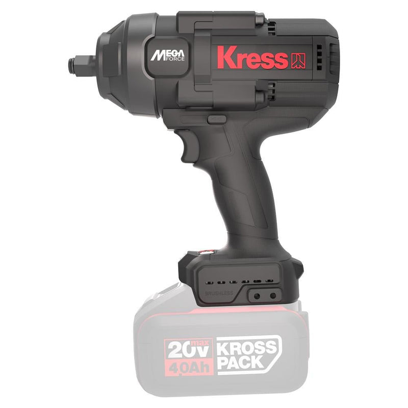 Kress KUB33.91 20Volt 1300Nm Fırçasız Professional Simsiz Zərbə Açarı (Batareya Daxil deyil)