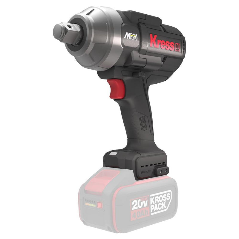 Kress KUB35.91 20Volt 1700Nm Fırçasız Professional Simsiz Zərbə Açarı (Batareya Daxil deyil)