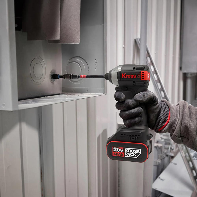 Kress KUB61.91 20Volt 230Nm Fırçasız Professional Doldurula bilən Avtomatik Zərbəli Tornavida (Batareya Daxil deyil)