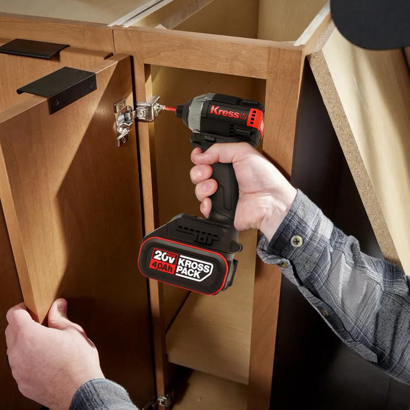 Kress KUB61.91 20Volt 230Nm Fırçasız Professional Doldurula bilən Avtomatik Zərbəli Tornavida (Batareya Daxil deyil)
