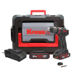Kress KUC30.1 20Volt/2.0Ah Li - ion 60Nm Çift Akülü Kömürsüz Profesyonel Şarjlı Darbeli Matkap - Onivias