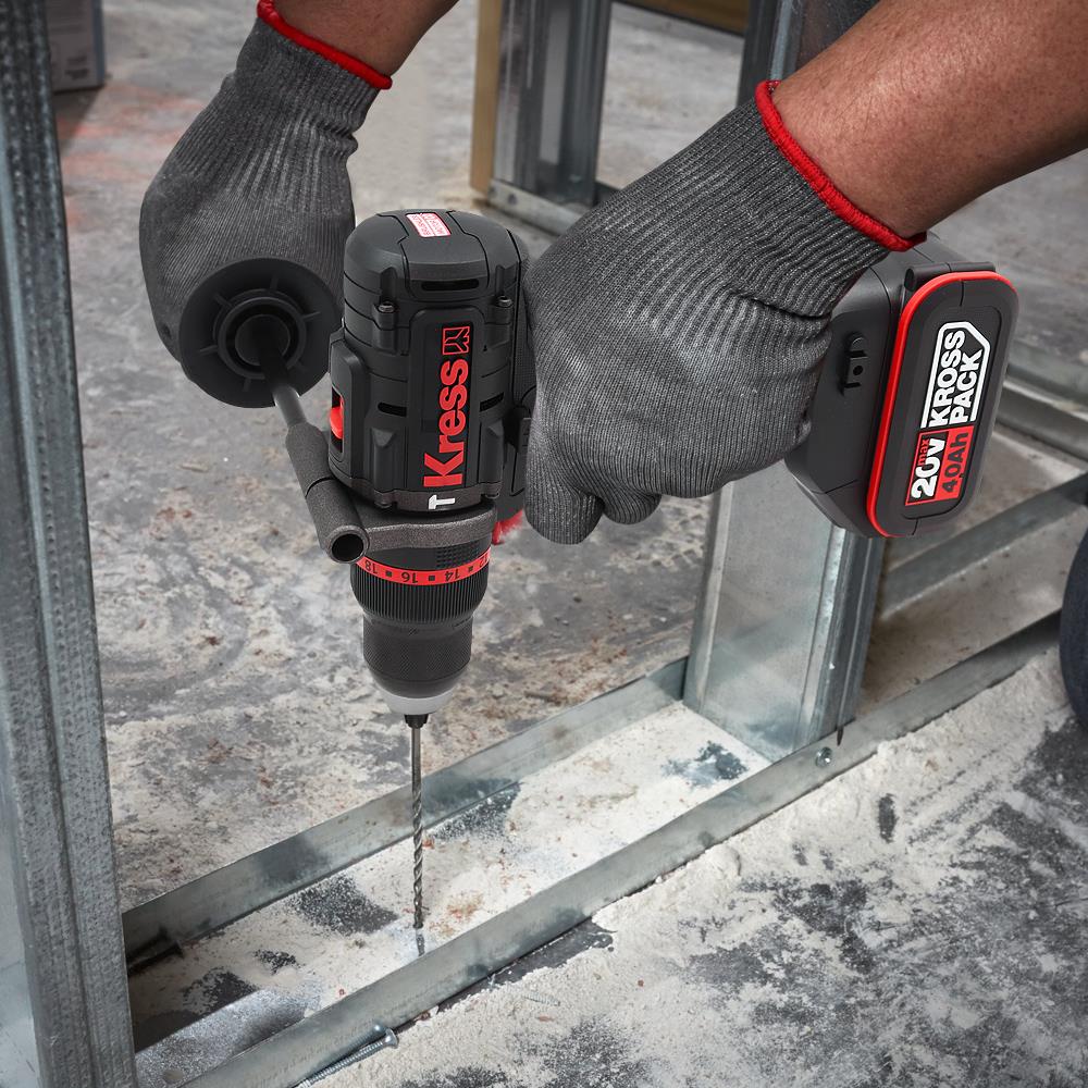 Kress KUC33.91 20Volt 95Nm Kömürsüz Profesyonel Şarjlı Darbeli Matkap (Akü Dahil Değildir) - Onivias