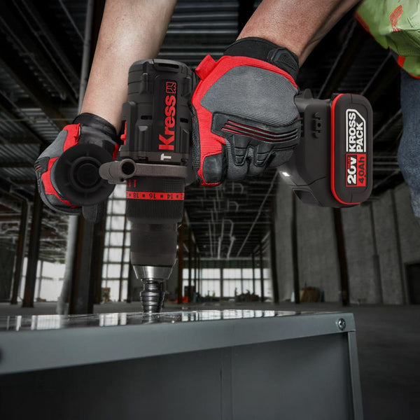 Kress KUC33.91 20Volt 95Nm Kömürsüz Profesyonel Şarjlı Darbeli Matkap (Akü Dahil Değildir) - Onivias