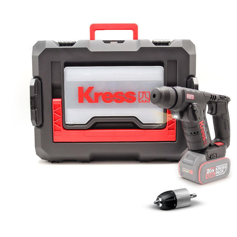 Kress KUC50.91 20Volt Fırçasız 1.7J Professional SDS-Plus Pnevmatik Qazma + 10mm Çubuq (Batareya Daxil deyil)