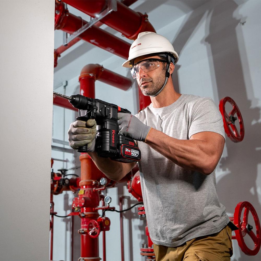 Kress KUC61.2 20Volt 4.0Ah. 2.2J Li - ion Çift Akülü Kömürsüz Profesyonel SDS - Plus Pnömatik Kırıcı/Delici - Onivias