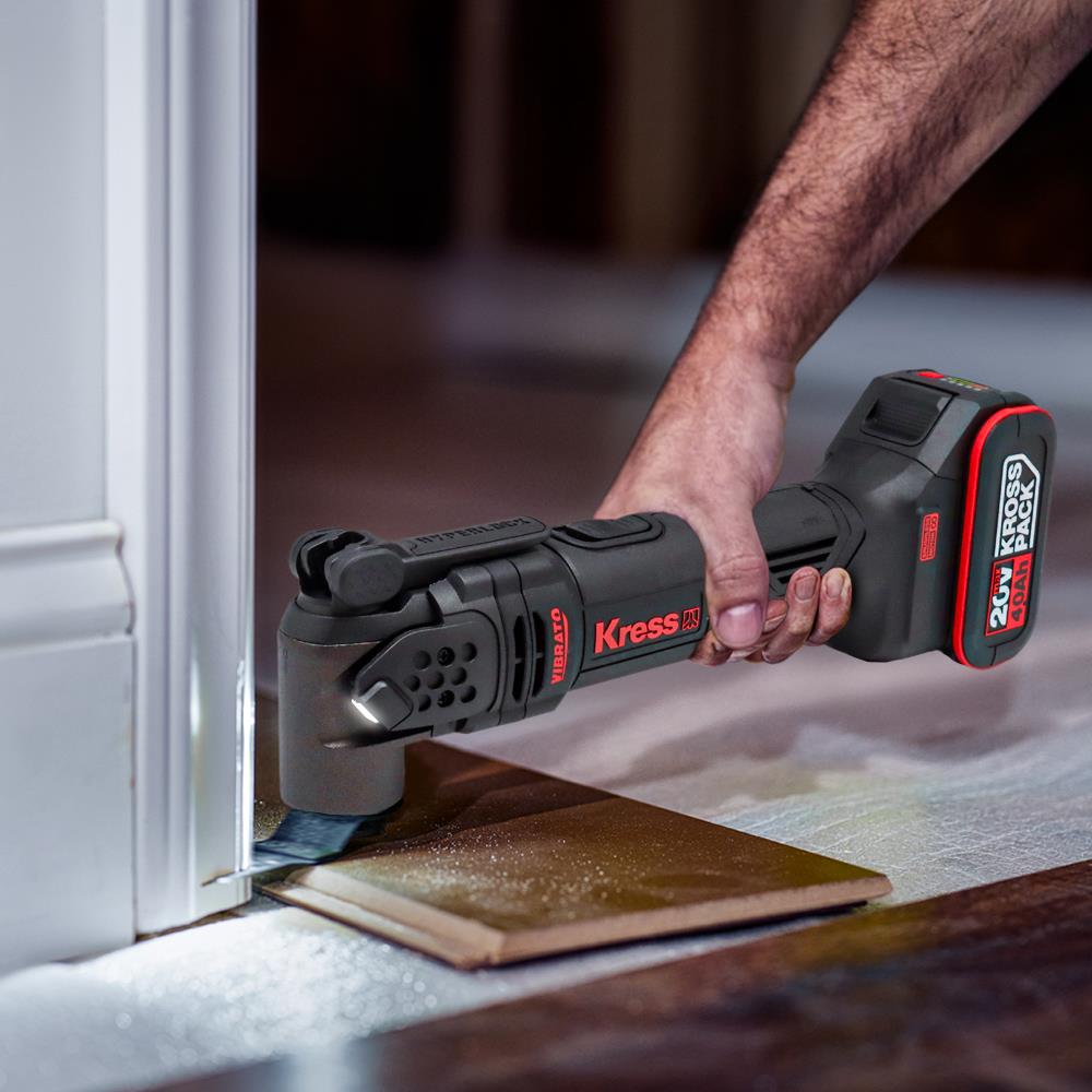 Kress KUD12.91 20Volt Kömürsüz Profesyonel Çok Amaçlı Kesme Raspalama ve Zımpara + 24 Parça Aks (Akü Dahil Değildir) - Onivias