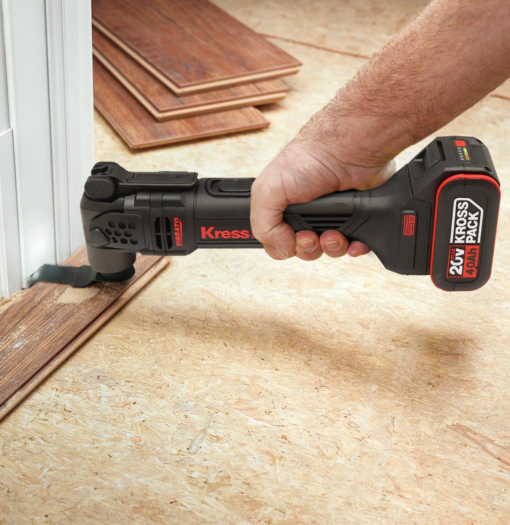 Kress KUD12.91 20Volt Kömürsüz Profesyonel Çok Amaçlı Kesme Raspalama ve Zımpara + 24 Parça Aks (Akü Dahil Değildir) - Onivias