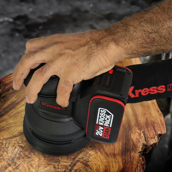 Kress KUD20.9 20Volt 125mm Kömürsüz Profesyonel Devir Ayarlı Eksantrik Zımpara (Akü Dahil Değildir) - Onivias
