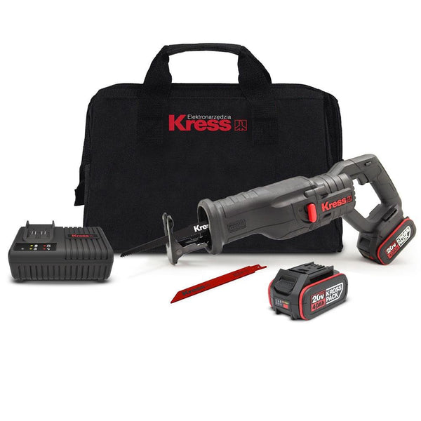 Kress KUE01 20Volt/4.0Ah Li - ion Çift Akülü Kömürsüz Profesyonel Tilki Kuyruğu Testere - Onivias