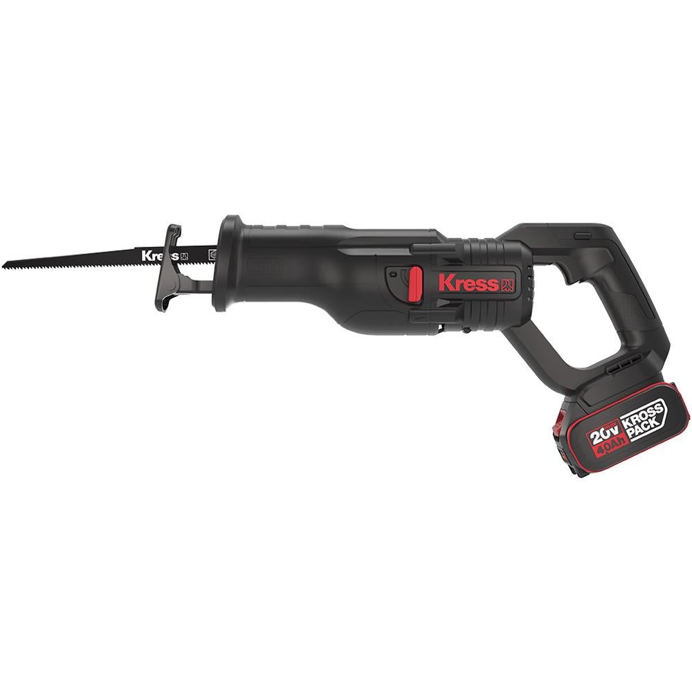 Kress KUE01 20Volt/4.0Ah Li - ion Çift Akülü Kömürsüz Profesyonel Tilki Kuyruğu Testere - Onivias