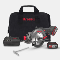Kress KUE11 20Volt 4.0Ah. Li - ion 140MM Çift Akülü Kömürsüz Profesyonel Çok Amaçlı Daire Testere - Onivias