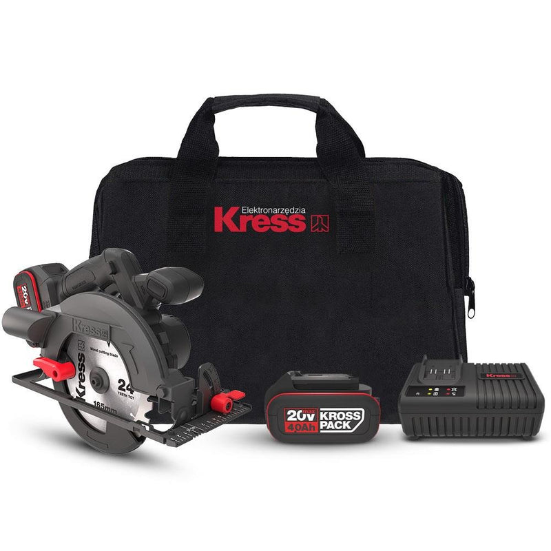 Güclü KUE12.1 20Volt 4.0Ah. Li-ion 165MM ikiqat batareyalı fırçasız peşəkar dairəvi mişar